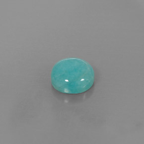 2.14 ct Blue Amazonite Gemstone, Amazonite Gem in Round Cabochon Shape for Sale.