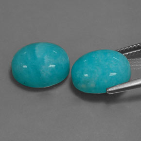 Amazonite Gemstone in 12 x 10 mm (calibrated) Size for Sale, Amazonite Stone in Blue-Green Color