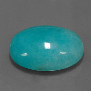 13.91 ct Green Amazonite Stone, Natural Amazonite in Oval Cabochon Shape for Sale