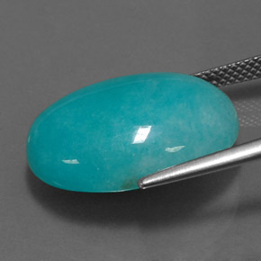 Amazonite Gemstone in 20 x 15 mm (calibrated) Size for Sale, Amazonite Stone in Blue-Green Color