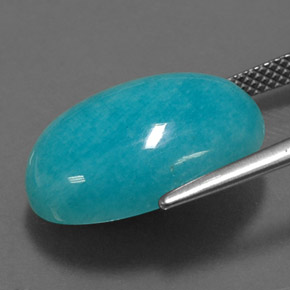 Amazonite Gemstone in 18 x 13 mm (calibrated) Size for Sale, Amazonite Stone in Blue-Green Color