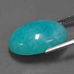 Amazonite Gemstone in 18 x 13 mm (calibrated) Size for Sale, Amazonite Stone in Green Blue Color