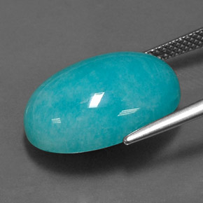 Amazonite Gemstone in 18 x 13 mm (calibrated) Size for Sale, Amazonite Stone in Green Blue Color