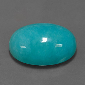 11.27 ct Green Amazonite Stone, Natural Amazonite in Oval Cabochon Shape for Sale