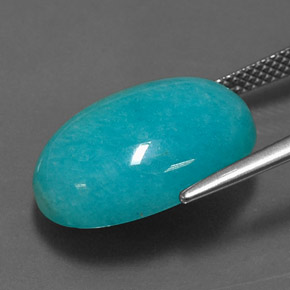 Amazonite Gemstone in 18 x 13 mm (calibrated) Size for Sale, Amazonite Stone in Blue-Green Color