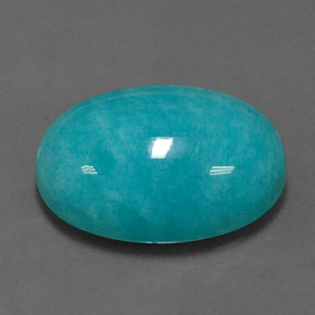 11.92 ct Green Amazonite Stone, Natural Amazonite in Oval Cabochon Shape for Sale