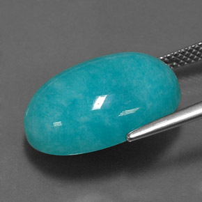 Amazonite Gemstone in 18 x 13 mm (calibrated) Size for Sale, Amazonite Stone in Blue-Green Color