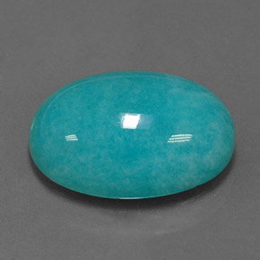 11.41 ct Green Amazonite Stone, Natural Amazonite in Oval Cabochon Shape for Sale