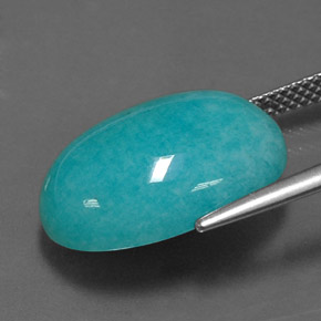 Amazonite Gemstone in 18 x 13 mm (calibrated) Size for Sale, Amazonite Stone in Blue-Green Color