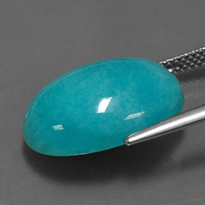 Amazonite Gemstone in 18 x 13 mm (calibrated) Size for Sale, Amazonite Stone in Blue-Green Color