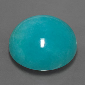13.50 ct Green Amazonite Stone, Natural Amazonite in Round Cabochon Shape for Sale