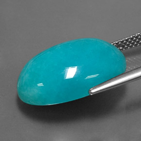 Amazonite Gemstone in 18 x 13 mm (calibrated) Size for Sale, Amazonite Stone in Blue-Green Color