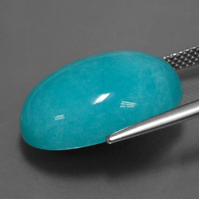 Amazonite Gemstone in 20 x 15 mm (calibrated) Size for Sale, Amazonite Stone in Blue-Green Color