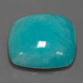 21.01 ct Green Amazonite Stone, Natural Amazonite in Cushion Cabochon Shape for Sale