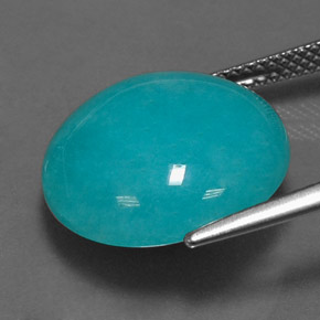 Amazonite Gemstone in 16.1 mm Size for Sale, Amazonite Stone in Blue-Green Color