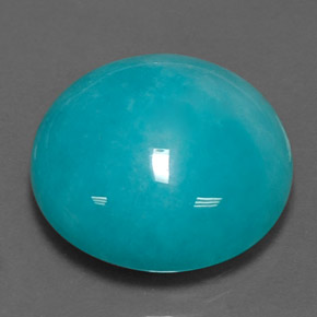 16.69 ct Green Amazonite Stone, Natural Amazonite in Round Cabochon Shape for Sale