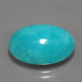 11.08 ct Green Amazonite Stone, Natural Amazonite in Oval Cabochon Shape for Sale