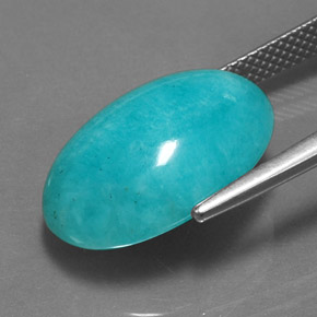 Amazonite Gemstone in 18 x 13 mm (calibrated) Size for Sale, Amazonite Stone in Blue-Green Color
