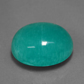 10.32 ct Blue Amazonite Stone, Natural Amazonite in Oval Cabochon Shape for Sale
