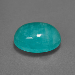 2.90 ct Blue Amazonite Stone, Natural Amazonite in Oval Cabochon Shape for Sale