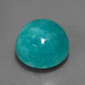 7.29 ct Blue Amazonite Stone, Natural Amazonite in Round Cabochon Shape for Sale