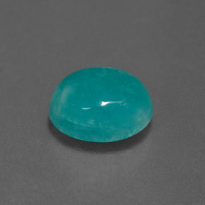 1.87 ct Blue Amazonite Stone, Natural Amazonite in Oval Cabochon Shape for Sale