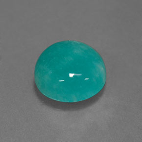2.39 ct Blue Amazonite Stone, Natural Amazonite in Round Cabochon Shape for Sale