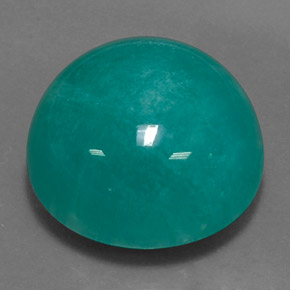 31.50 ct Green Amazonite Stone, Natural Amazonite in Round Cabochon Shape for Sale