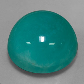 32.51 ct Green Amazonite Stone, Natural Amazonite in Round Cabochon Shape for Sale