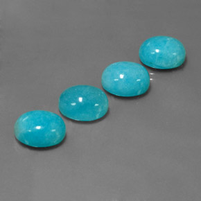 19.82 ct Green Amazonite Stone, Natural Amazonite in Oval Cabochon Shape for Sale