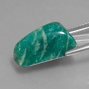 Amazonite Gemstone in 16.3 x 12.7 mm Size for Sale, Amazonite Stone in Green Color