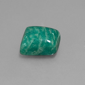 7.35 ct Green Amazonite Stone, Natural Amazonite in Trapezoid Cabochon Shape for Sale