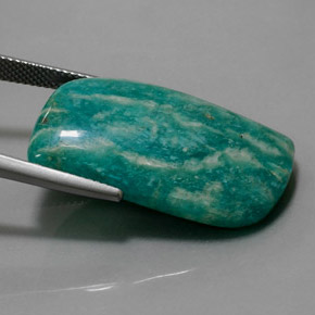 Amazonite Gemstone in 29.1 x 16 mm Size for Sale, Amazonite Stone in Green Color