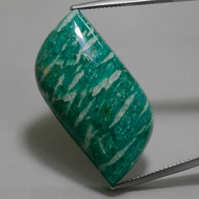 39.49 ct Green Amazonite Gemstone, Amazonite Gem in Fancy Cabochon Shape for Sale.