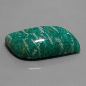 39.49 ct Green Amazonite Stone, Natural Amazonite in Fancy Cabochon Shape for Sale