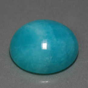16.69 ct Green Amazonite Stone, Natural Amazonite in Round Cabochon Shape for Sale