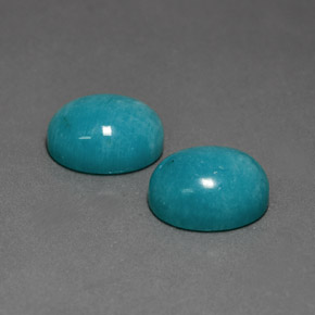 10.34 ct Green Amazonite Stone, Natural Amazonite in Oval Cabochon Shape for Sale