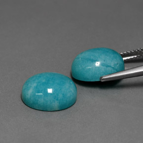 Amazonite Gemstone in 12 x 10 mm (calibrated) Size for Sale, Amazonite Stone in Blue-Green Color