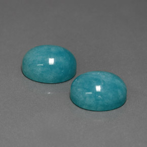 10.62 ct Green Amazonite Stone, Natural Amazonite in Oval Cabochon Shape for Sale