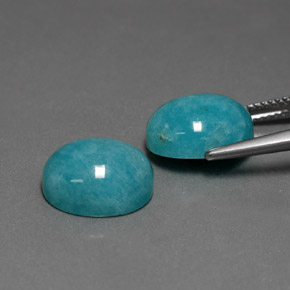 Amazonite Gemstone in 12 x 10 mm (calibrated) Size for Sale, Amazonite Stone in Blue-Green Color