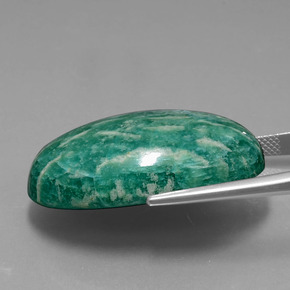 Amazonite Gemstone in 33.3 x 22.9 mm Size for Sale, Amazonite Stone in Green Color