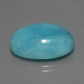 14.71 ct Green Amazonite Stone, Natural Amazonite in Oval Cabochon Shape for Sale