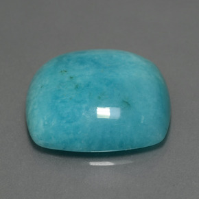 21.60 ct Green Amazonite Stone, Natural Amazonite in Cushion Cabochon Shape for Sale