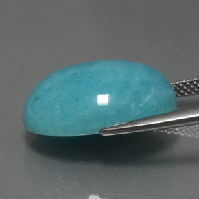 Amazonite Gemstone in 18 x 13 mm (calibrated) Size for Sale, Amazonite Stone in Blue-Green Color
