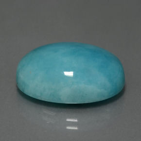 16.36 ct Green Amazonite Stone, Natural Amazonite in Oval Cabochon Shape for Sale