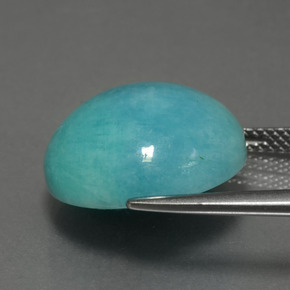 Amazonite Gemstone in 16.1 mm Size for Sale, Amazonite Stone in Blue-Green Color