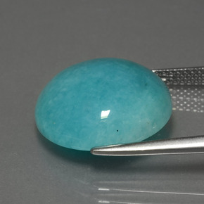 Amazonite Gemstone in 16.1 mm Size for Sale, Amazonite Stone in Blue-Green Color