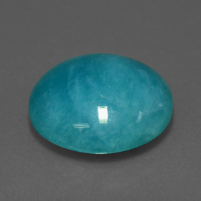 10.82 ct Green Amazonite Stone, Natural Amazonite in Round Cabochon Shape for Sale