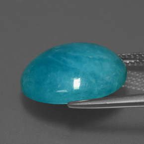 Amazonite Gemstone in 16.1 mm Size for Sale, Amazonite Stone in Blue-Green Color