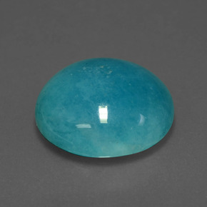11.51 ct Green Amazonite Stone, Natural Amazonite in Round Cabochon Shape for Sale